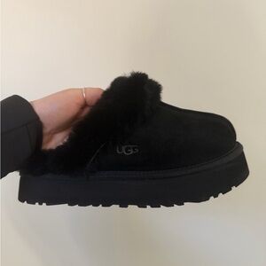 UGG Women's Black Disquette Slippers